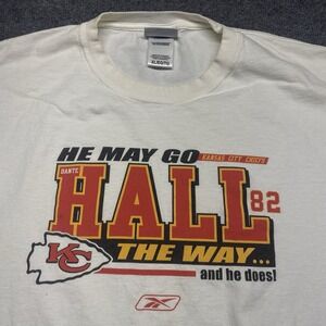 Vintage Y2K  Kansas City Chiefs Shirt Dante Hall Reebok Shirt Sz XL READ